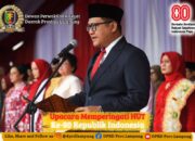 Ketua DPRD Provinsi Lampung membacakan teks Proklamasi pada  HUT ke-80 RI