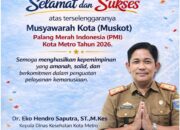 Selamat dan Sukses Musyawarah Kota (Muskot) PMI Kota Metro Tahun 2026.