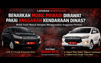 Ketika Mobil Pribadi Oknum Pejabat Metro, Diduga Dirawat dengan Uang Negara