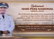 Lurah Bandar Jaya Timur Sampaikan Apresiasi pada Momentum Hari Pers Nasional 2026