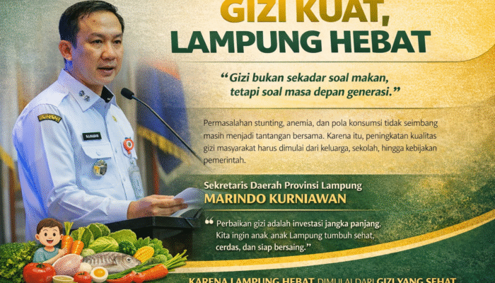 Komitmen Pemprov Lampung Meningkatkan Kualitas Gizi Masyarakat