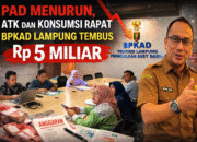 PAD Menurun, ATK dan Konsumsi Rapat BPKAD Lampung Tembus Rp5 Miliar