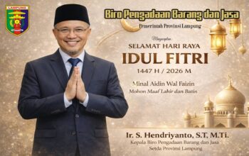 Momentum Idul Fitri, Kepala Biro PBJ Lampung Perkuat Komitmen Pengadaan Transparan dan Akuntabel