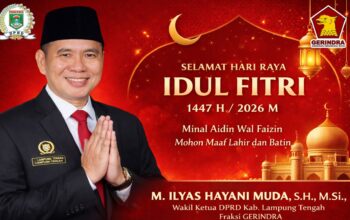 Wakil Ketua DPRD Lamteng Ajak Masyarakat Jadikan Idul Fitri Momentum Perkuat Persatuan