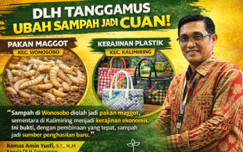 DLH Tanggamus Ubah Limbah Jadi Rupiah, Wonosobo dan Kalimiring Jadi Contoh