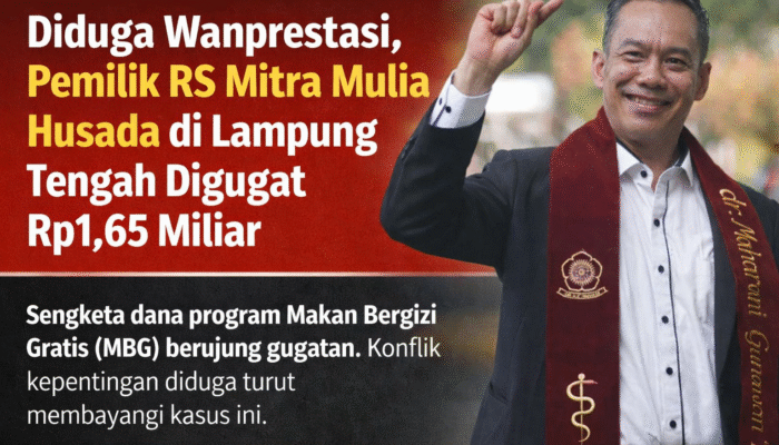 Diduga Wanprestasi, Pemilik RS Mitra Mulia Husada Digugat Rp1,65 Miliar