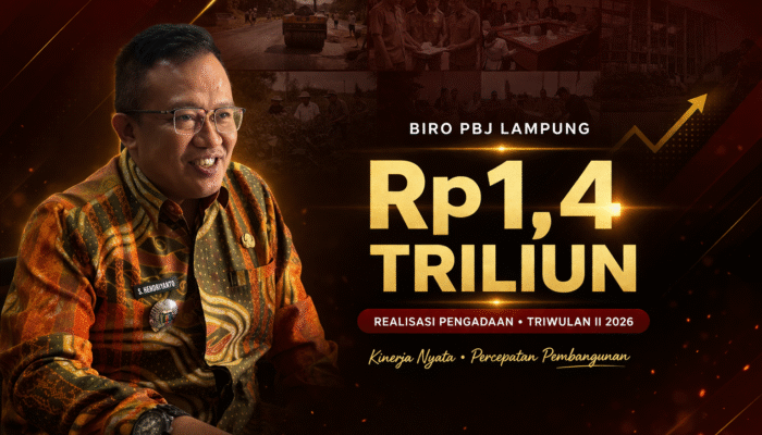 Biro PBJ Lampung Tunjukkan Kinerja Positif, Realisasi Pengadaan Tembus Rp1,4 Triliun