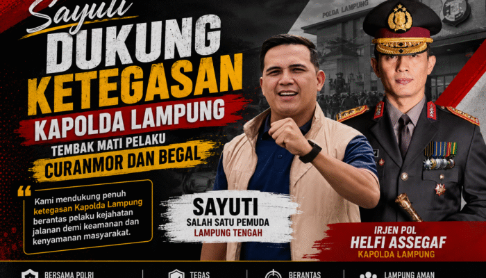 Sayuti Dukung Ketegasan Kapolda Lampung Berantas Curanmor dan Begal