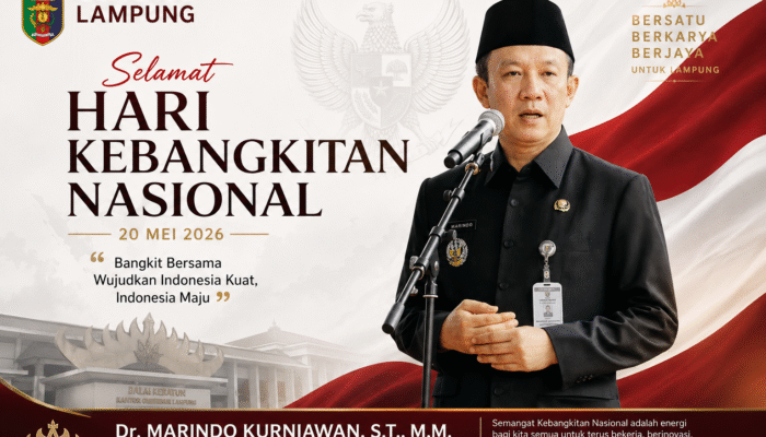 Semangat Harkitnas 2026, Sekda Lampung Dorong Inovasi dan Etos Kerja ASN