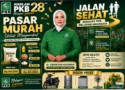 Semarak Harlah ke-28 PKB, DPC PKB Lamteng Gelar Pasar Murah dan Jalan Sehat untuk Masyarakat