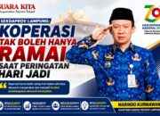 Sekdaprov : Koperasi Tak Boleh Hanya Ramai Saat Peringatan Hari Jadi