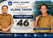 SMAN 2 Kalianda Ucapkan Selamat Ulang Tahun ke-46 untuk Kadisdikbud Lampung