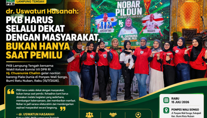 PKB Lampung Tengah Jadikan Nobar Piala Dunia Ruang Membangun Kebersamaan